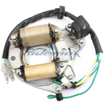 2-Coil Half-Wave Magneto Stator for 50cc-125cc Electric Start ATVs & Dirt Bikes & Go Karts