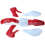 Red Plastic Body Shell for KAWASAKI KLX/DRZ 110, KX65 Style Pit Bikes