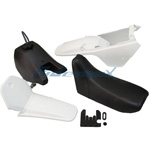 White Plastic Fender Body Seat Tank Kit Yamaha PW80 PW 80